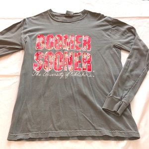 Oklahoma Sooners Tee (Gray & Red) - Small